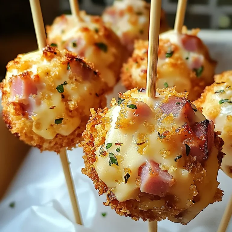 Cake pops salés jambon de poulet fromage