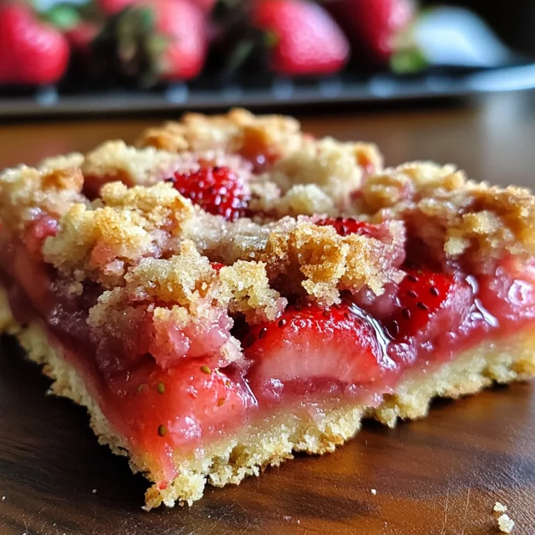 Carrés aux fraises gourmands