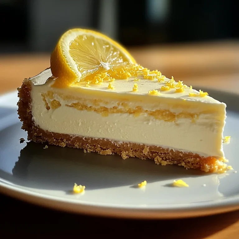 Cheesecake Citron Sans Cuisson