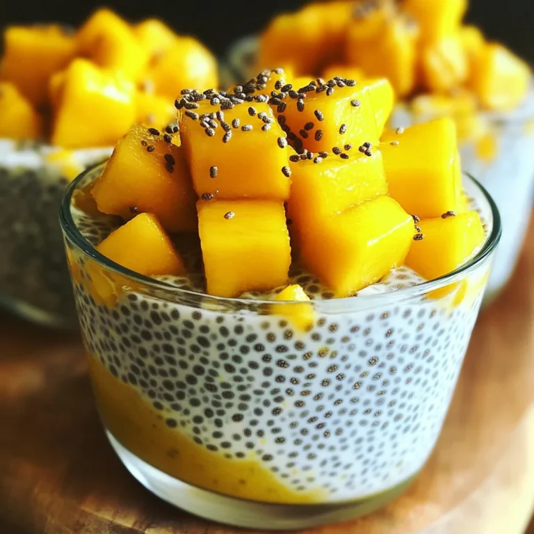 Chia coco mangue petit déj
