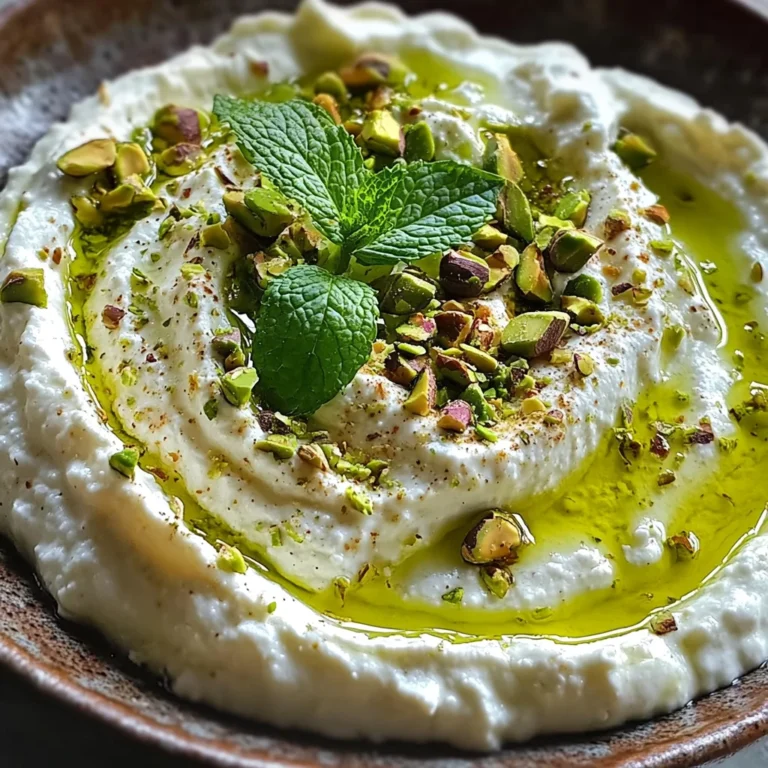 Crème de feta à la menthe et pistache