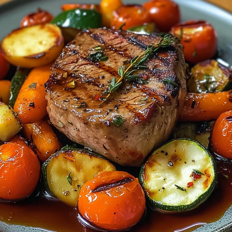 Filet mignon aux petits légumes