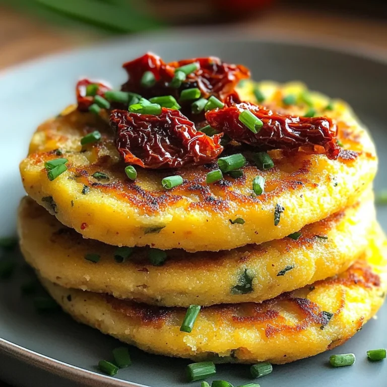 Galettes de Polenta aux Tomates Séchées