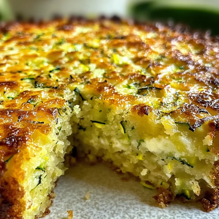 Gâteau moelleux courgettes parmesan