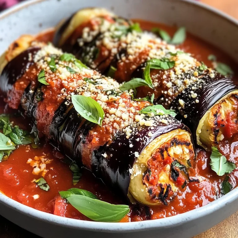 Involtini d'aubergines à la ricotta