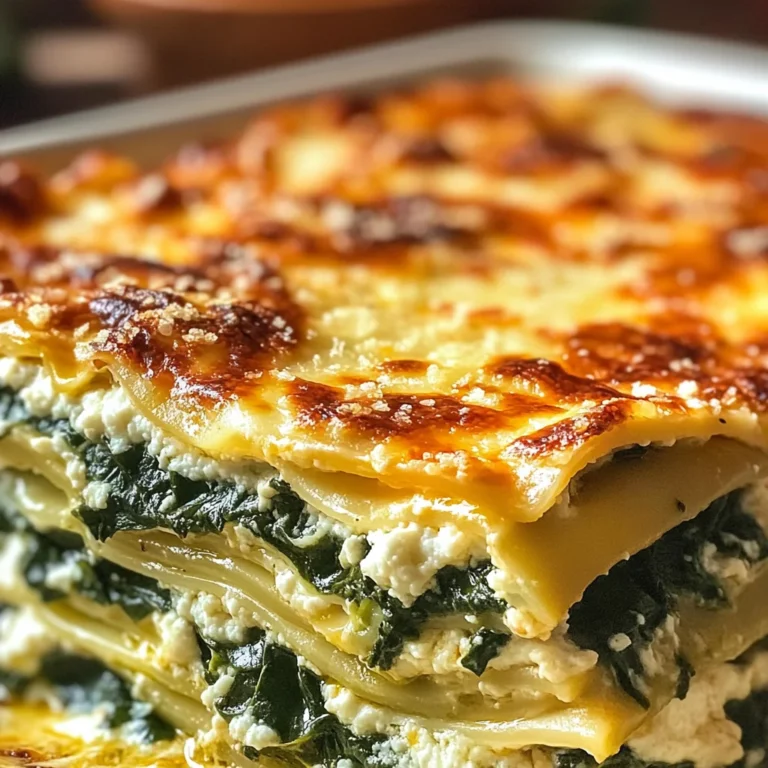 Lasagnes Épinards Ricotta