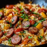 Poêlée Saucisse Riz