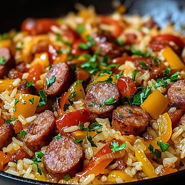 Poêlée Saucisse Riz