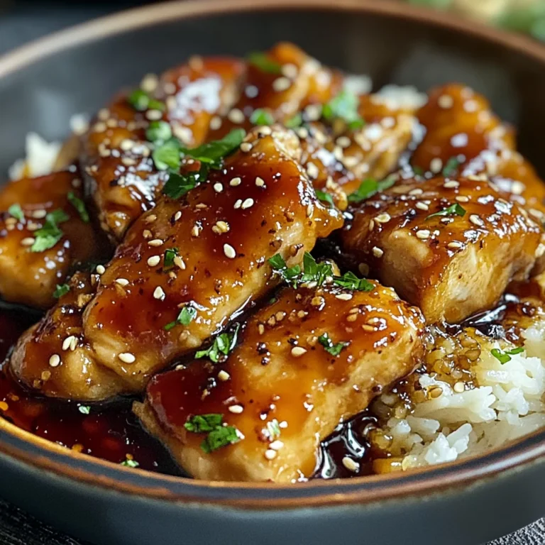 Poulet caramélisé savoureux
