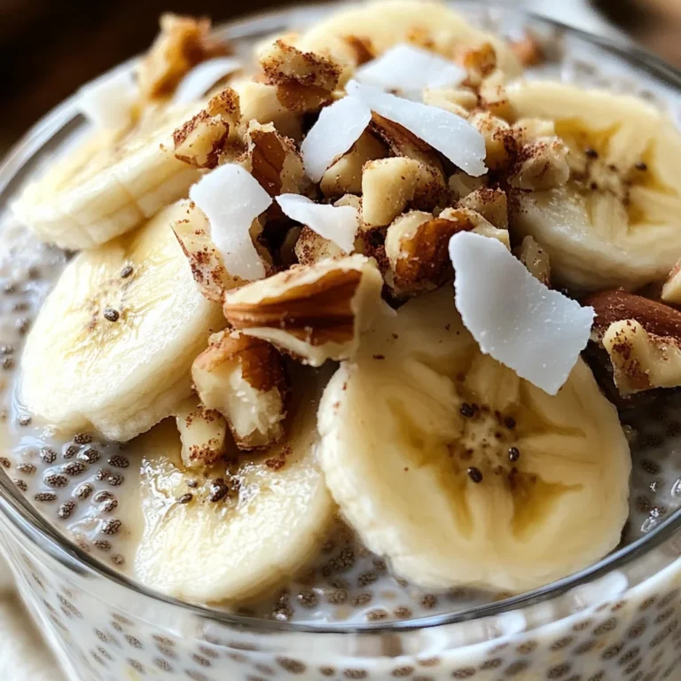 Pudding chia banane healthy