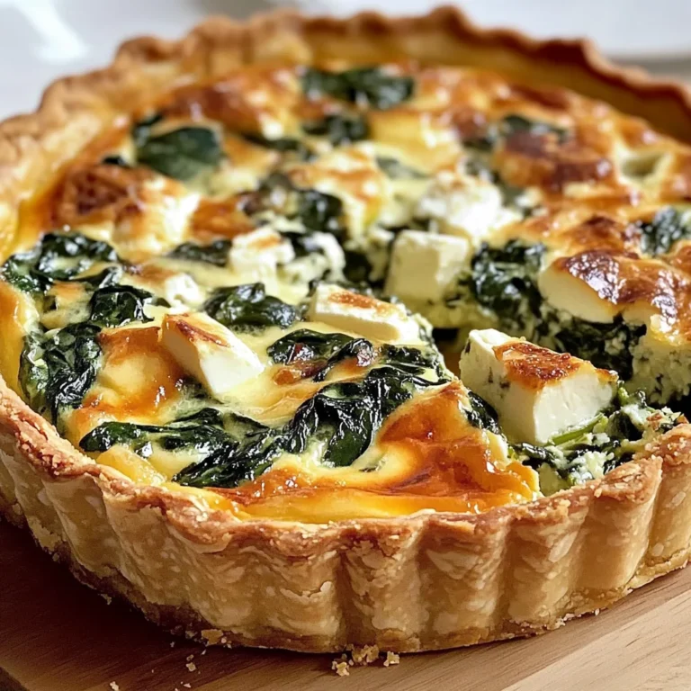 Quiche Boursin épinards maison