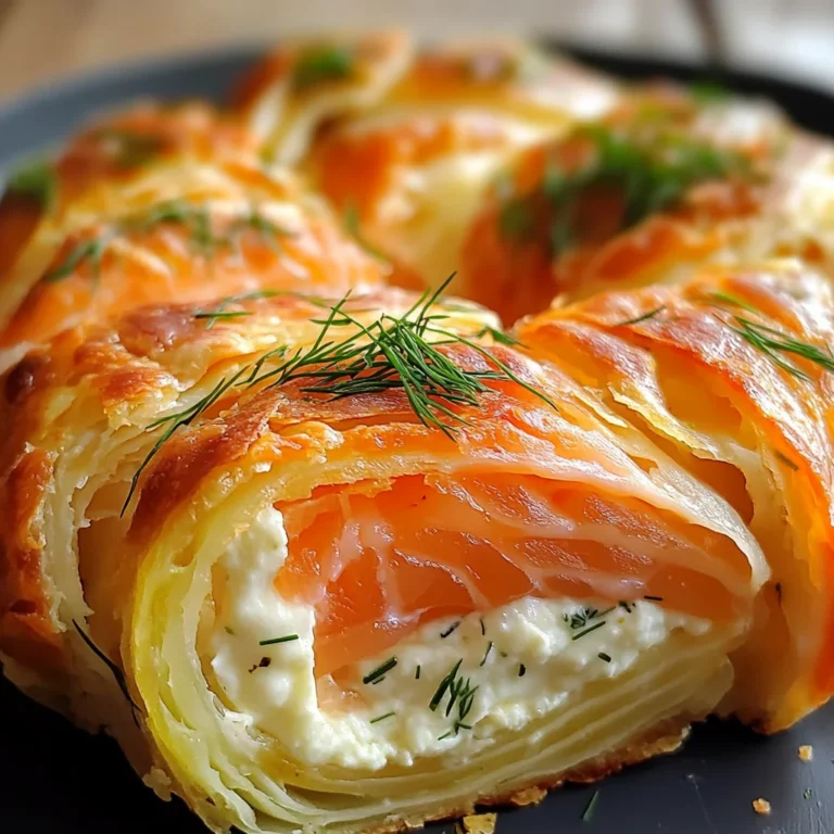Roulés feuilletés saumon fromage