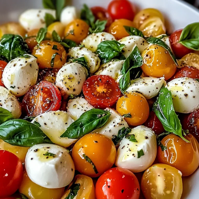 Salade Caprese Crémeuse