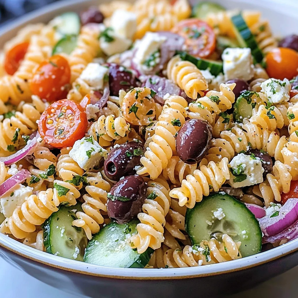 Salade de pâtes méditerranéenne