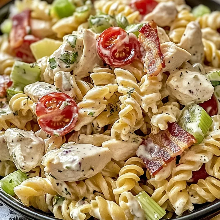 Salade de poulet et pâtes