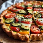 Tarte aux légumes colorés