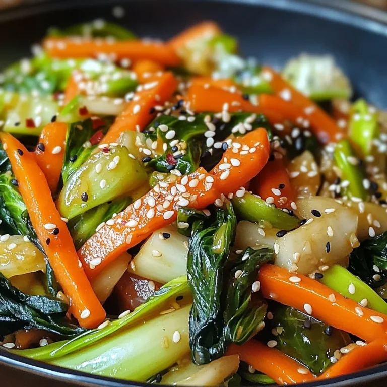 Wok croustillant aux légumes asiatiques