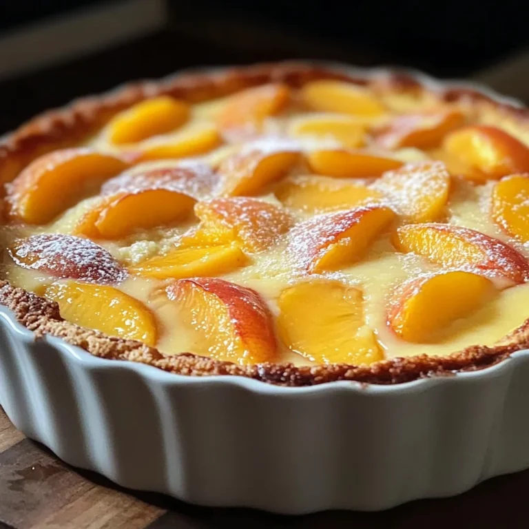 Clafoutis aux Pêches : Un Dessert Fruité et Fondant