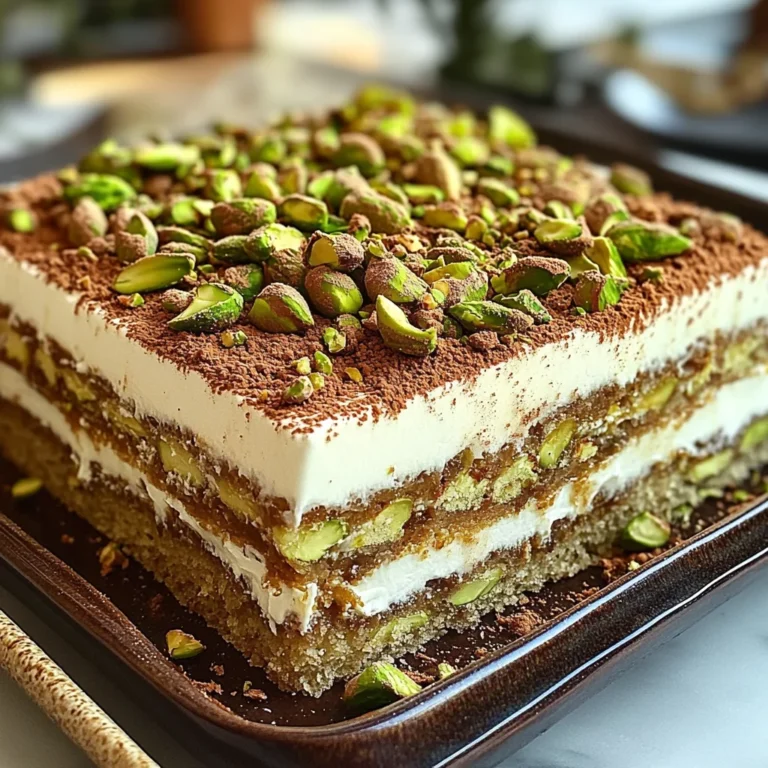 Tiramisu Pistache & Cassonade Caramélisée